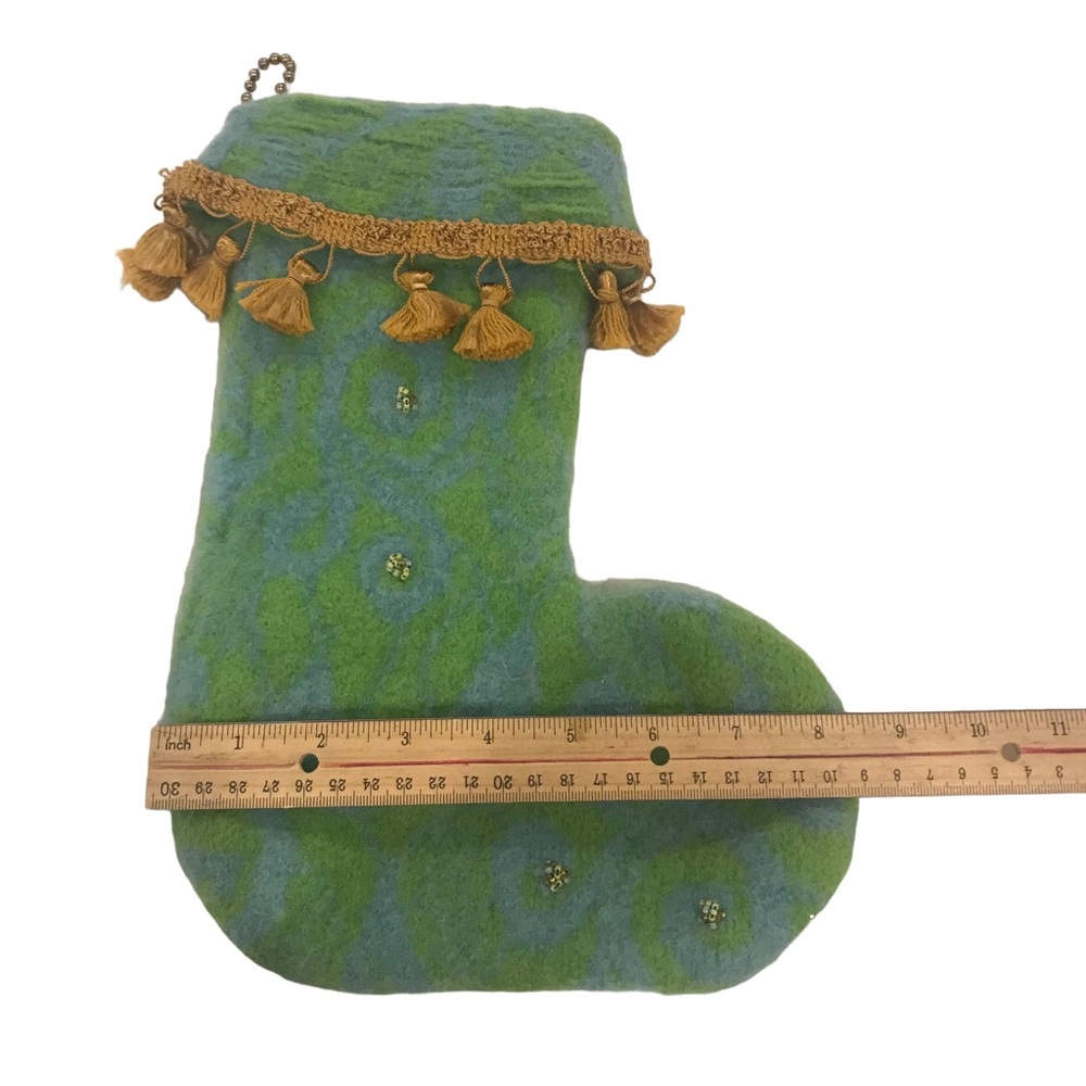 HANDMADE Felted Wool Stocking - Picture 4 of 6